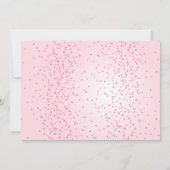 Invitation Coeur rose rouge Valentines Jour de l'amour Annive (Dos)