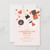 Invitation Coeur Rouge mignon Saint-Valentin (Devant)