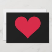 Invitation Cœur Saint Valentin Amour Cœur  (Devant)