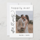 Invitation Cœur Script Nous sommes partis en voyage de noces  (Devant)