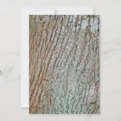 Invitation Coeur sculpté campagnard fête de fiançailles (Dos)