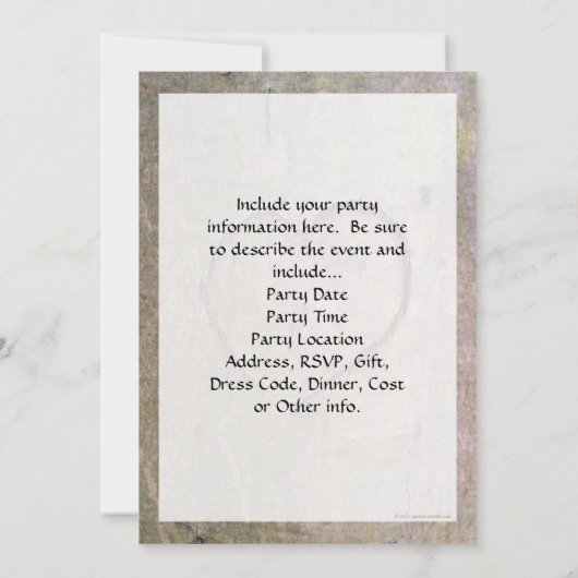 Invitation Coeur sculpté dans un arbre (Dos)