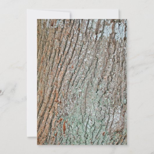 Invitation Coeur sculpté rustique arbre de pays mariage invit (Dos)