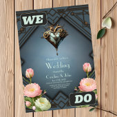 Invitation Coeur steampunk fascinant