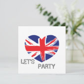 Invitation Coeur Union Jack Flag (Debout devant)