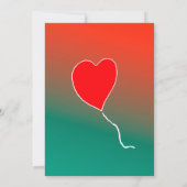 Invitation Coeur volant (Dos)