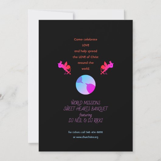 Invitation Coeur X Coeurs doux (Dos)