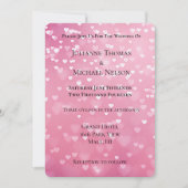 Invitation Coeurs blancs roses Mariage romantique (Devant)