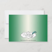 Invitation Coeurs celtiques sur la répétition verte de (Dos)