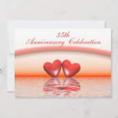 Invitation Coeurs coralliens du 35e anniversaire (Devant)