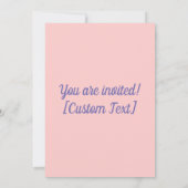 Invitation Coeurs d'amour de chiot de carlin (Dos)