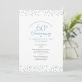 Invitation Cœurs d'amour pour les 60 ans de mariage de diaman (Debout devant)