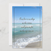 Invitation Coeurs dans la plage de sable Mariage sur mesure M (Dos)