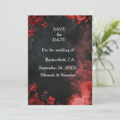 Invitation Coeurs dans le sable destination plage table de ma (Debout devant)