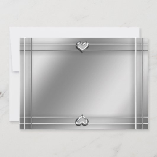 Invitation Coeurs d'argent (Devant)