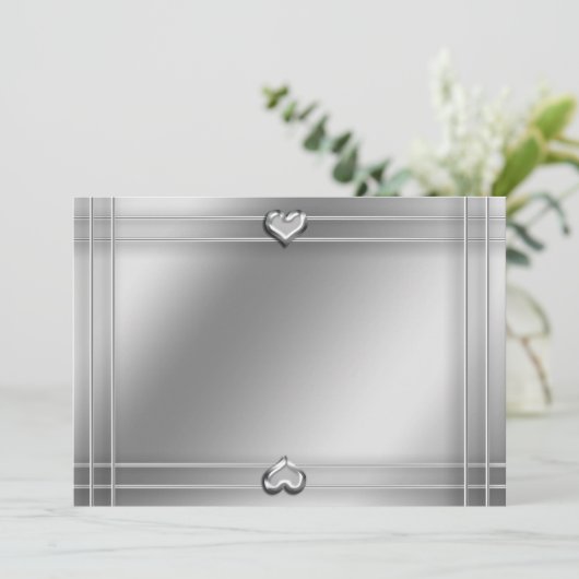 Invitation Coeurs d'argent (Debout devant)