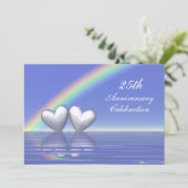 Invitation Cœurs d'Argent pour le 25e Anniversaire (Debout devant)