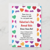 Invitation Coeurs de boule ou de soirée dansante de gala de (Dos)
