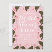 Invitation Cœurs de café dégoulinants de chocolat aux fraises (Devant)