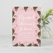 Invitation Coeurs de café mignons aux fraises et au chocolat (Debout devant)