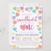 Invitation Cœurs de conversation de la Saint-Valentin 1er ann (Devant)