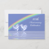 Invitation Cœurs de diamant 60e anniversaire (Devant)