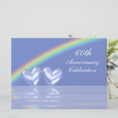 Invitation Cœurs de diamants 60e anniversaire (Debout devant)