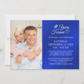 Invitation Cœurs de jubilé de saphir DES ANNÉES POUR TOUTE L' (Dos)