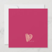 Invitation Cœurs de la Saint-Valentin (Dos)