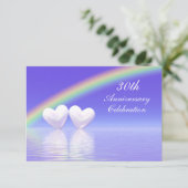 Invitation Cœurs de perle pour le 30e anniversaire (Debout devant)