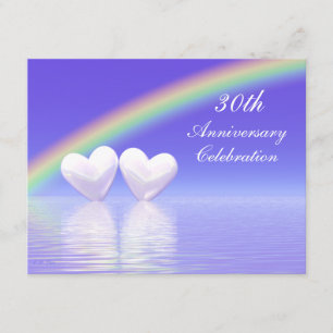 Invitation Cœurs de perle pour le 30e anniversaire