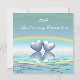 Invitation Coeurs de platine du 70e anniversaire