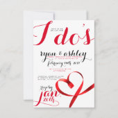 Invitation Coeurs de rubans rouges ! (Devant)