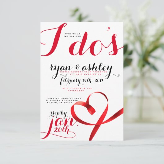 Invitation Coeurs de rubans rouges ! (Debout devant)