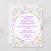 Invitation Coeurs de tourbillon (Dos)
