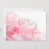 Invitation Coeurs de verre romantique Heureuse Sainte-Valenti (Devant)