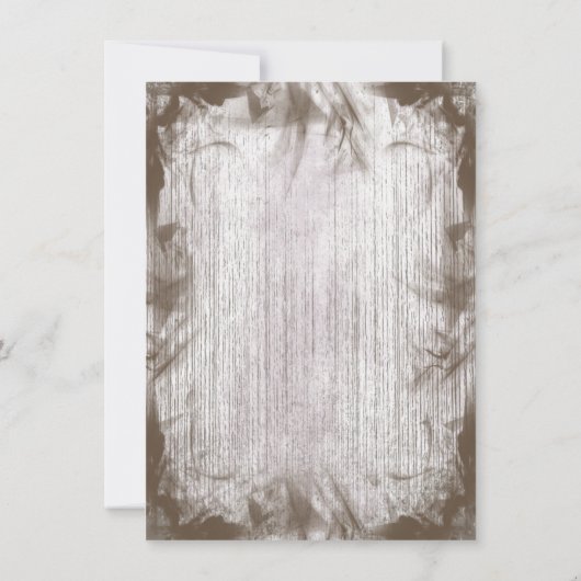 Invitation Coeurs doubles imbriqués Mariage rustique Invite (Dos)