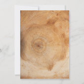 Invitation Coeurs en bois de pays rustique épousant des (Dos)