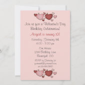 Invitation Coeurs et beauté Cadeaux Saint-Valentin Anniversai (Dos)