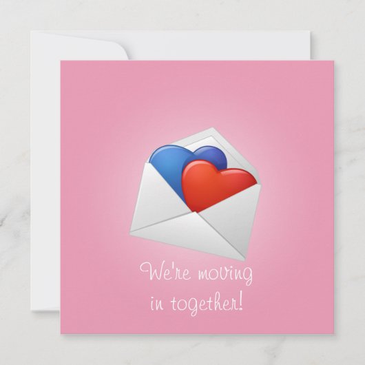 Invitation Coeurs et Cupidons (Devant)