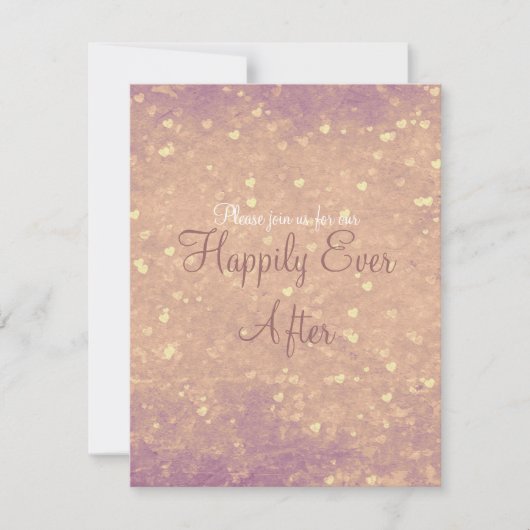 Invitation Coeurs étincelants (Devant)