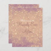 Invitation Coeurs étincelants (Devant / Derrière)