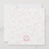 Invitation Cœurs floraux de rose rose Cadeaux de la Saint-Val (Dos)