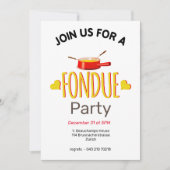 Invitation Coeurs fondus et pot (Devant)