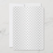 Invitation Coeurs Mariages blancs Shimmer (Dos)