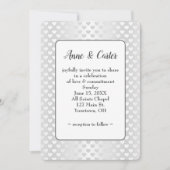 Invitation Coeurs Mariages blancs Shimmer (Devant)