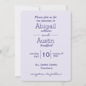 Invitation Coeurs Mariages violets (Devant)