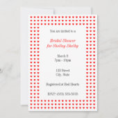 Invitation Coeurs minuscules (Devant)