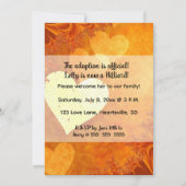 Invitation Coeurs modifiables et adoption d'amour (Devant)