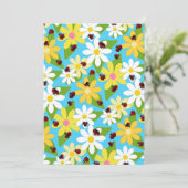 Invitation Coeurs noirs de l'amant de l'insecte rouge Ladybug (Debout devant)